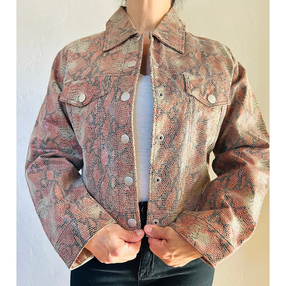 Vintage Necessary Objects Leather Jacket